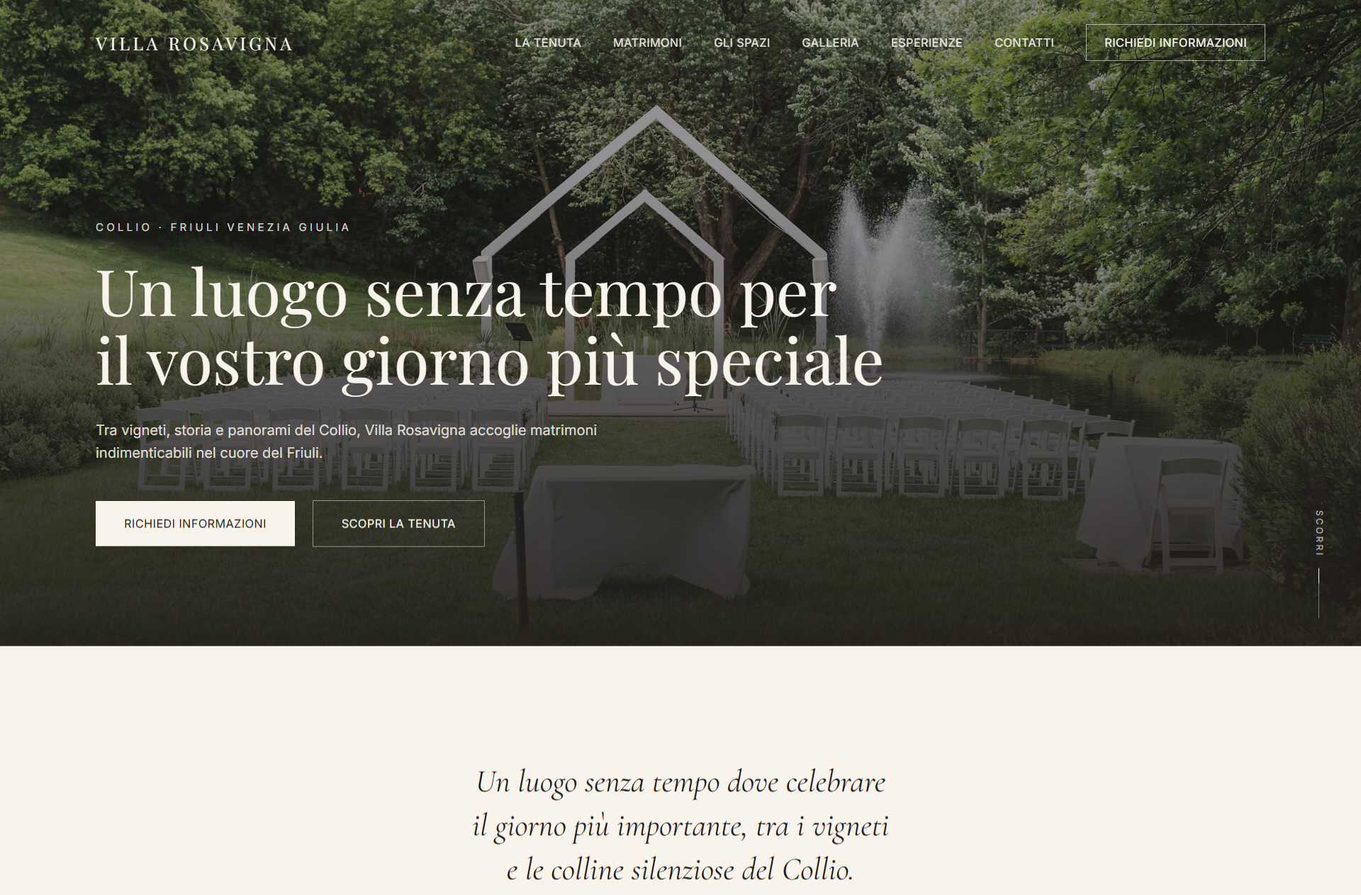 Villa Rosavigna — website preview